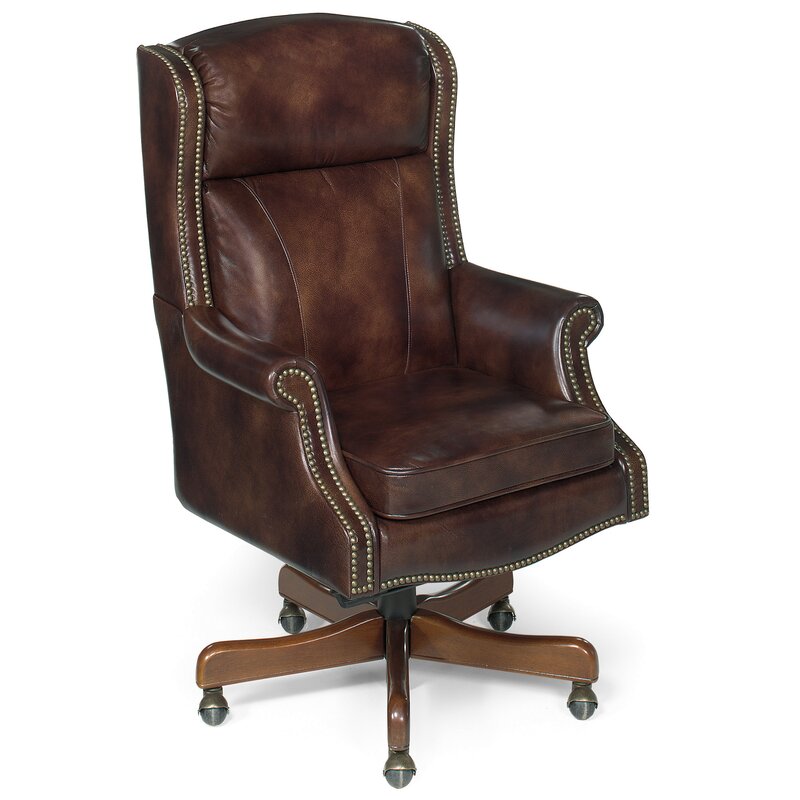 Hooker Furniture Empire Genuine Leather Executive Chair & Reviews | Wayfair